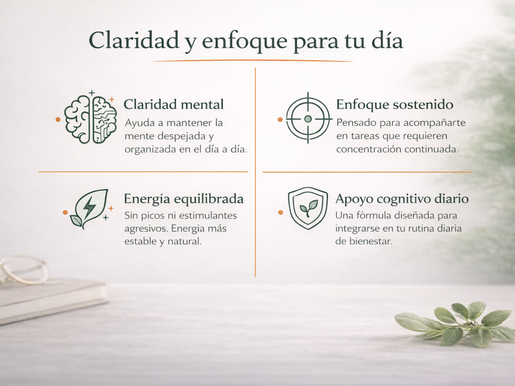 Nootrópico+ Concentración y Memoria