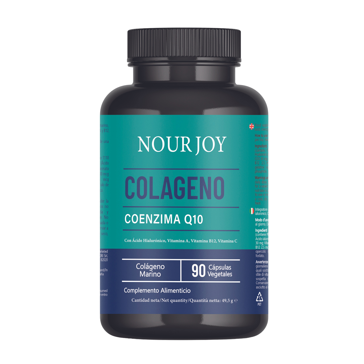 Presentación del Colágeno con Coenzima q10 antioxidante de nourjoy