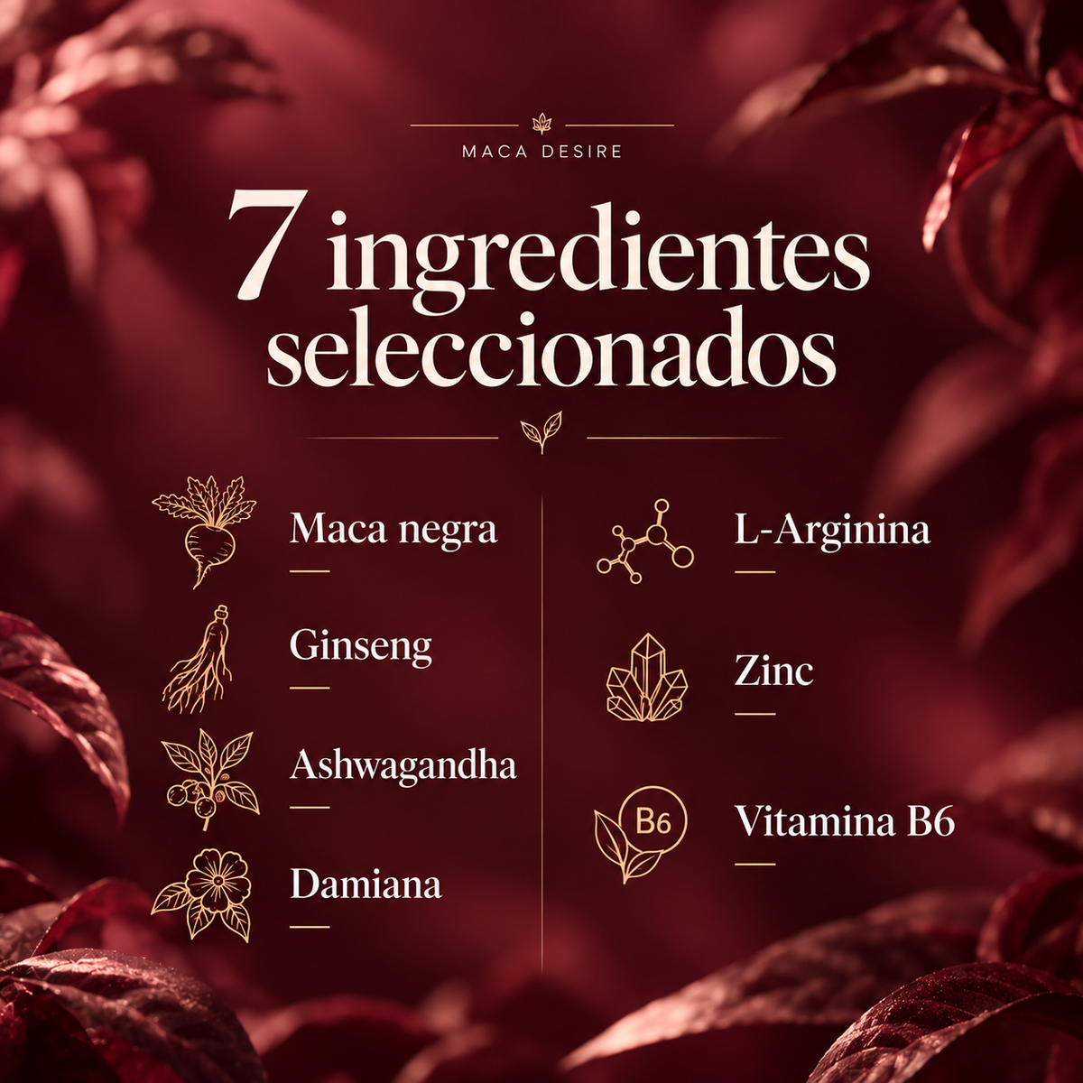 Maca Desire+ · 60 cápsulas